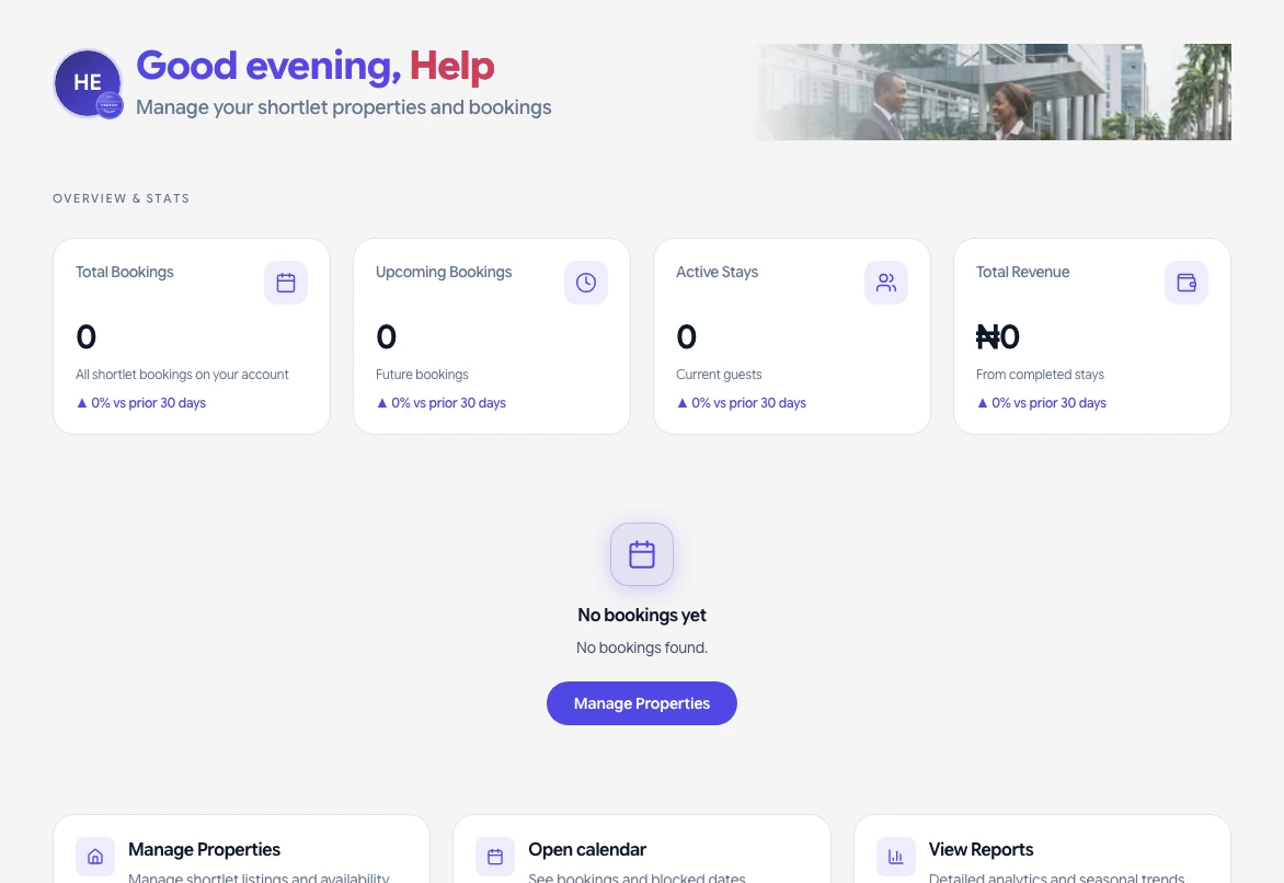 Role dashboard overview